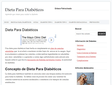Tablet Screenshot of dietasparadiabetico.com